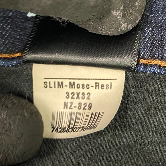 Mott & Bow Jeans Men's 32 x 32 Fits 32 x 30 Blue Slim Fit Mosco - Picture 9 of 14